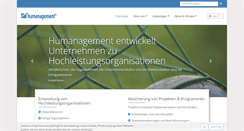 Desktop Screenshot of humanagement.de