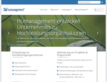 Tablet Screenshot of humanagement.de
